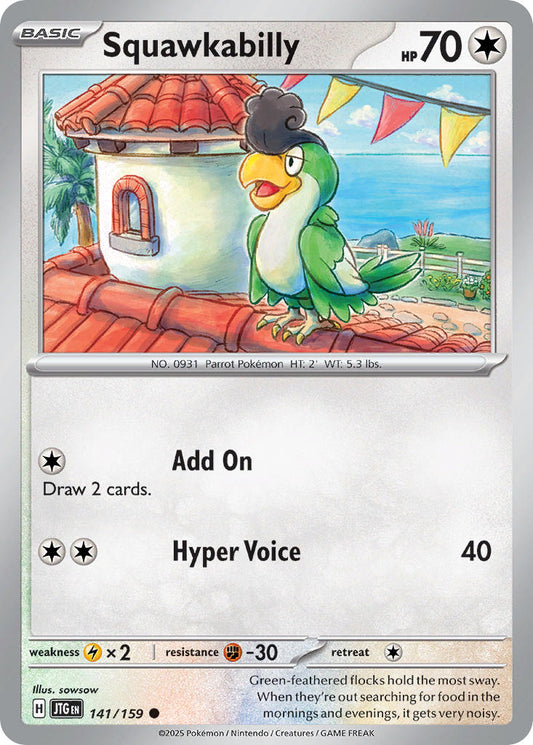 Squawkabilly 141/159 - POKEMON SCARLET & VIOLET: JOURNEY TOGETHER