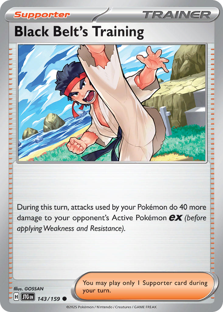 Black Belt's Training 143/159 - POKEMON SCARLET & VIOLET: JOURNEY TOGETHER