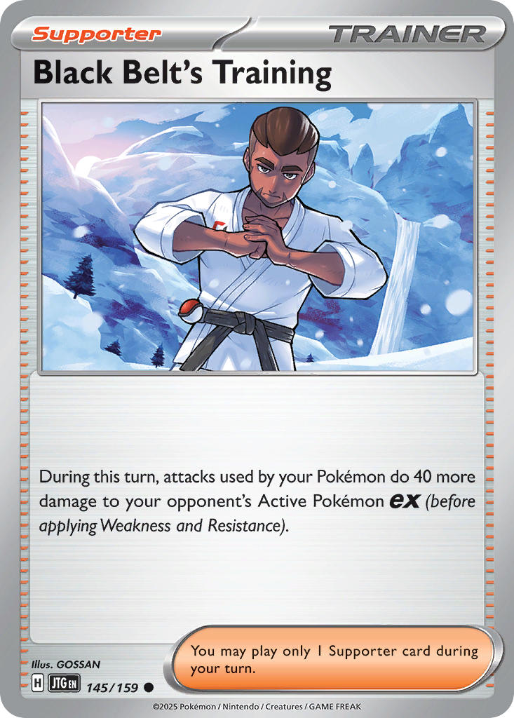Black Belt's Training 145/159 - POKEMON SCARLET & VIOLET: JOURNEY TOGETHER