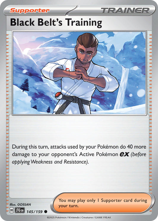 Black Belt's Training 145/159 - POKEMON SCARLET & VIOLET: JOURNEY TOGETHER