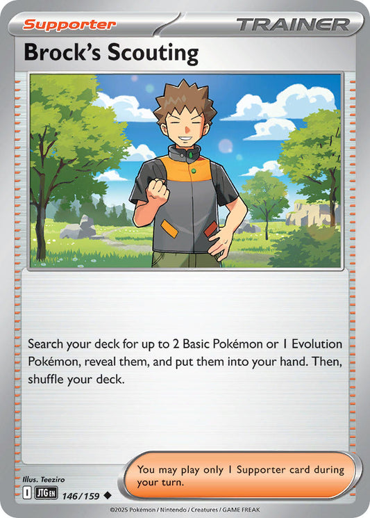 Brock's Scouting 146/159 - POKEMON SCARLET & VIOLET: JOURNEY TOGETHER