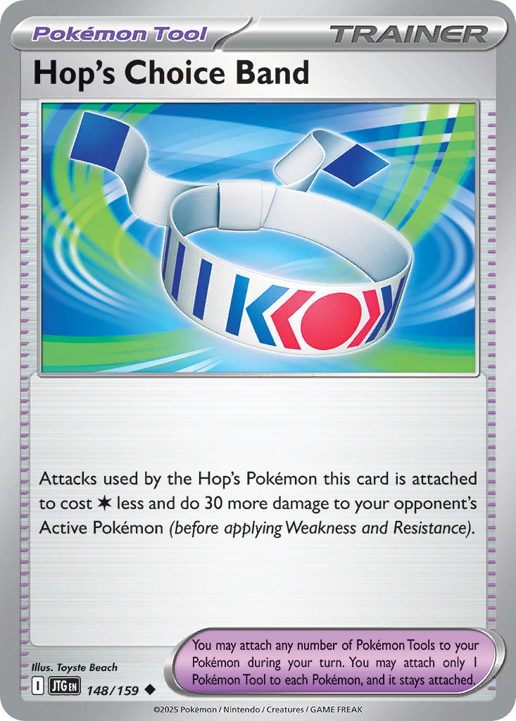 Hop's Choice Band 148/159 - POKEMON SCARLET & VIOLET: JOURNEY TOGETHER