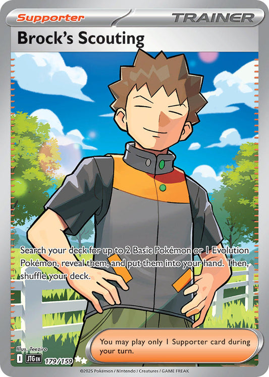 Brock's Scouting 179/159 - POKEMON SCARLET & VIOLET: JOURNEY TOGETHER - Pokemon Single Card