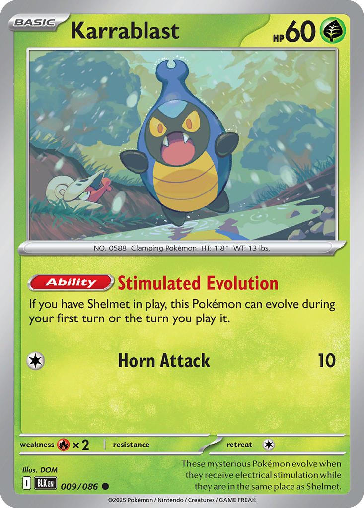 Karrablast 009/086 - POKEMON SCARLET & VIOLET: BLACK BOLT
