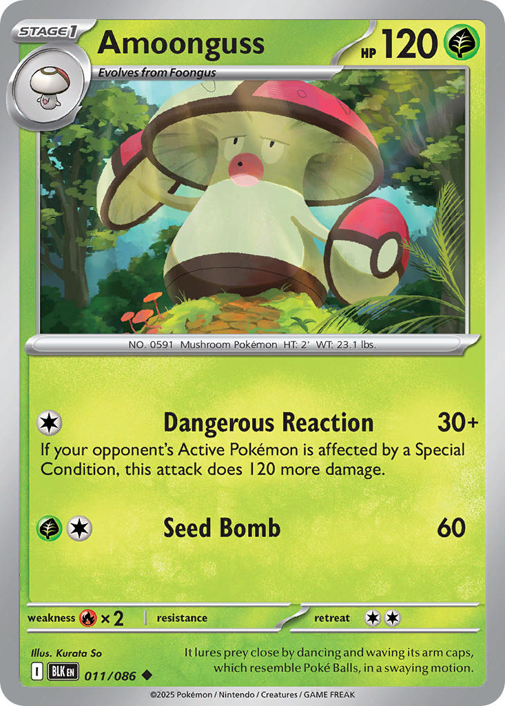 Amoonguss 011/086 - POKEMON SCARLET & VIOLET: BLACK BOLT