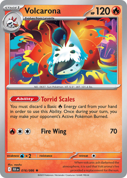 Volcarona 016/086 - POKEMON SCARLET & VIOLET: BLACK BOLT