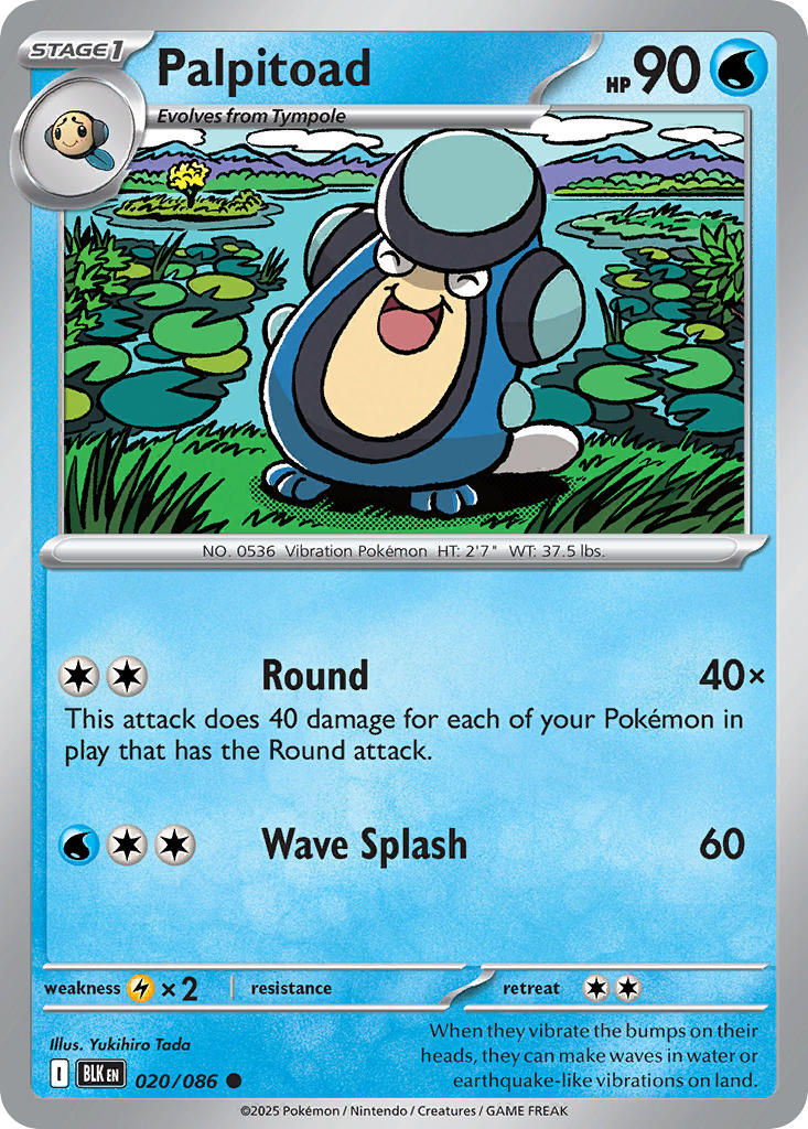 Palpitoad 020/086 - POKEMON SCARLET & VIOLET: BLACK BOLT