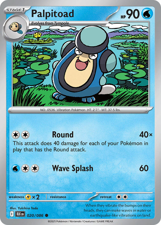 Palpitoad 020/086 - POKEMON SCARLET & VIOLET: BLACK BOLT