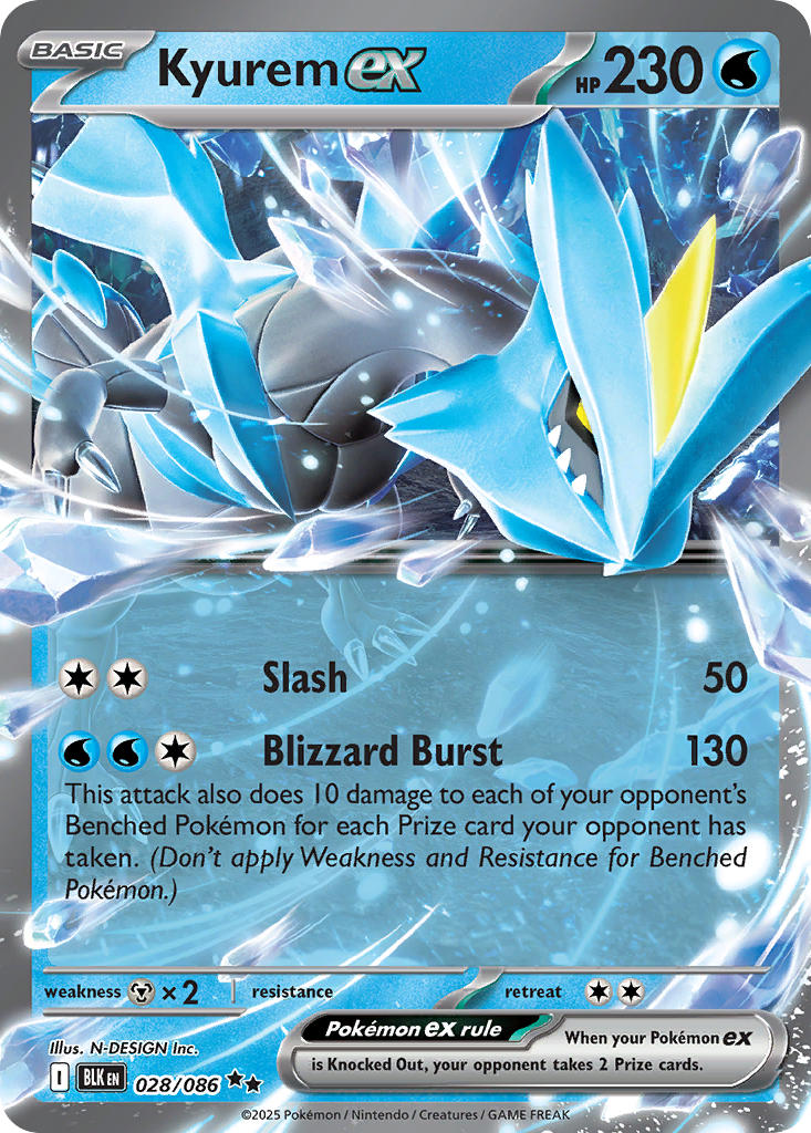 Kyurem ex 028/086 - POKEMON SCARLET & VIOLET: BLACK BOLT