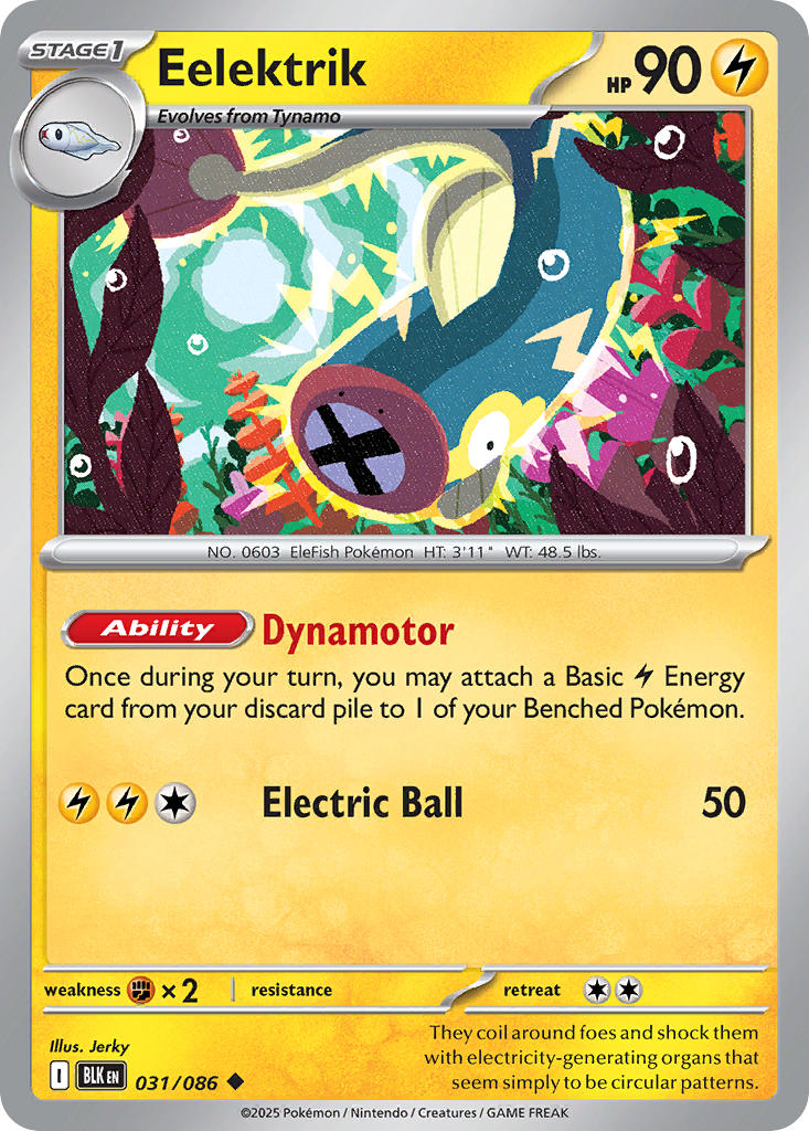 Eelektrik 031/086 - POKEMON SCARLET & VIOLET: BLACK BOLT