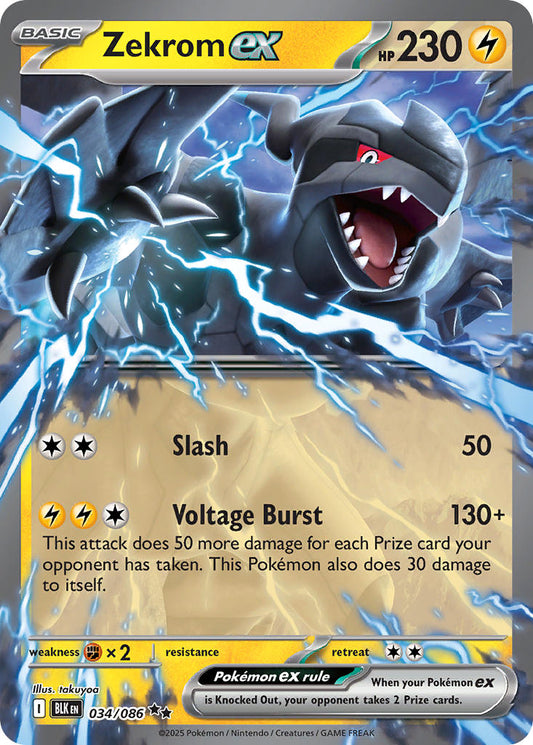 Zekrom ex 034/086 - POKEMON SCARLET & VIOLET: BLACK BOLT