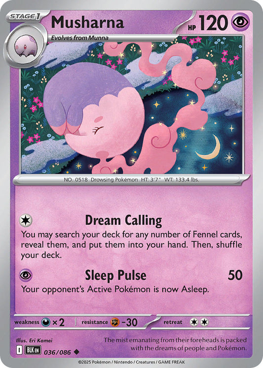 Musharna 036/086 - POKEMON SCARLET & VIOLET: BLACK BOLT