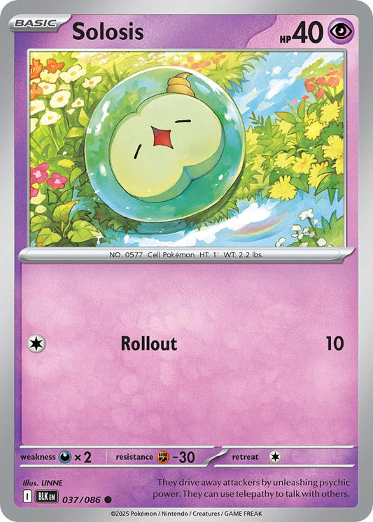 Solosis 037/086 - POKEMON SCARLET & VIOLET: BLACK BOLT