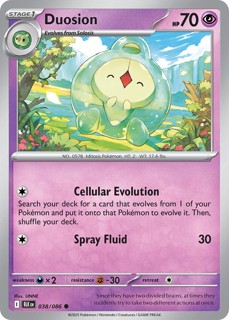 Duosion 038/086 - POKEMON SCARLET & VIOLET: BLACK BOLT