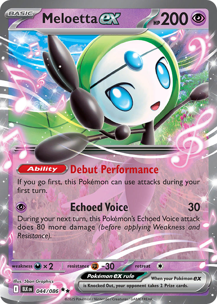 Meloetta ex 044/086 - POKEMON SCARLET & VIOLET: BLACK BOLT