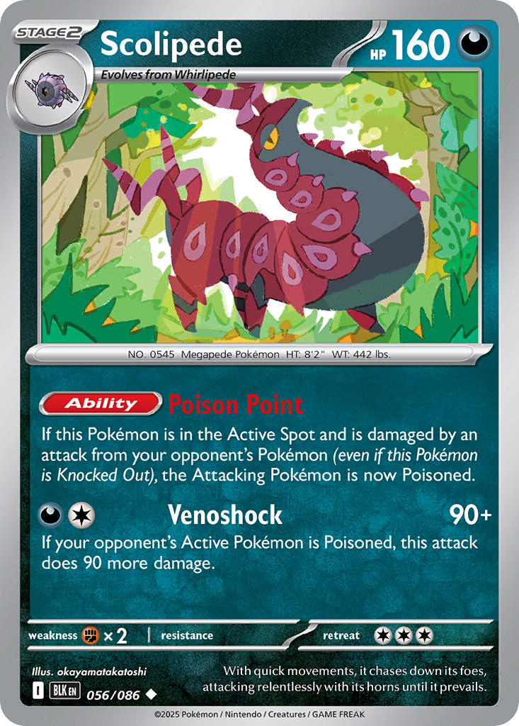Scolipede 056/086 - POKEMON SCARLET & VIOLET: BLACK BOLT