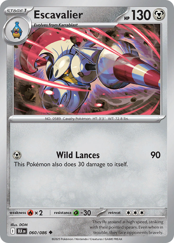 Escavalier 060/086 - POKEMON SCARLET & VIOLET: BLACK BOLT