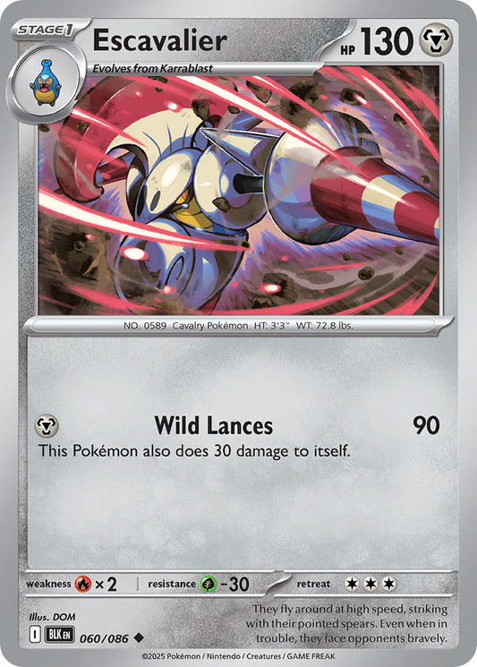 Escavalier 060/086 - POKEMON SCARLET & VIOLET: BLACK BOLT