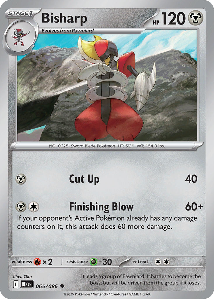 Bisharp 065/086 - POKEMON SCARLET & VIOLET: BLACK BOLT