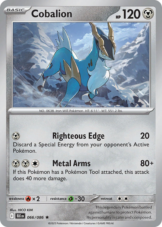 Cobalion 066/086 - POKEMON SCARLET & VIOLET: BLACK BOLT