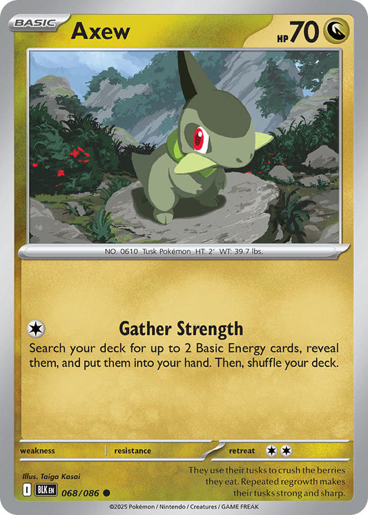 Axew 068/086 - POKEMON SCARLET & VIOLET: BLACK BOLT