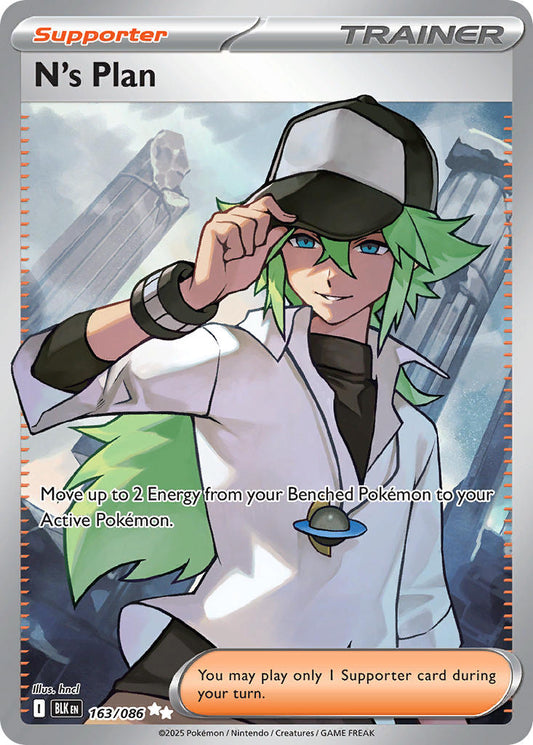 N's Plan 163/086 - POKEMON SCARLET & VIOLET: BLACK BOLT - Pokemon Single Card